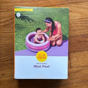 Sun Squad Pink Inflatable Mini Pool